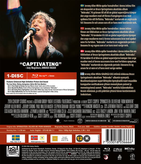 Springsteen: Deliver Me from Nowhere (Blu-ray)