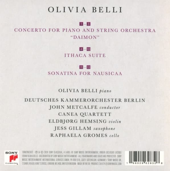 Olivia Belli: Daimon - Piano Concerto (CD)