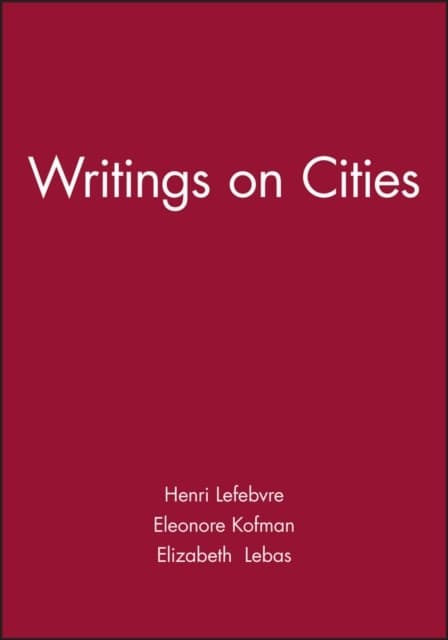 Writings On Cities (Kirja / Pokkari)