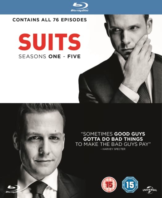 Suits: Kausi 1-5 (19 Blu-ray)