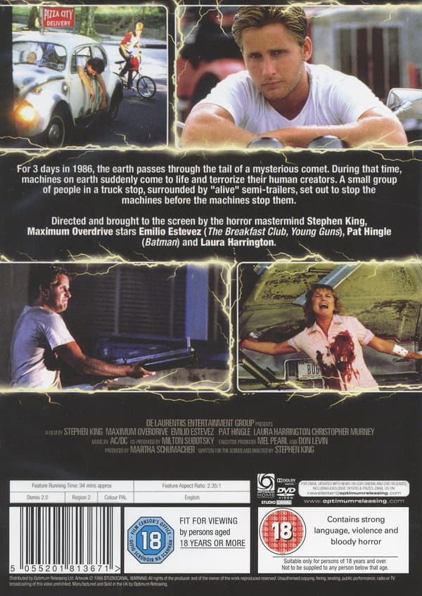 Maximum Overdrive (Stephen King) (DVD)
