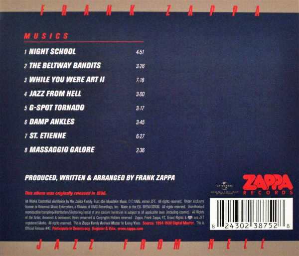 Zappa Frank: Jazz From Hell (CD)