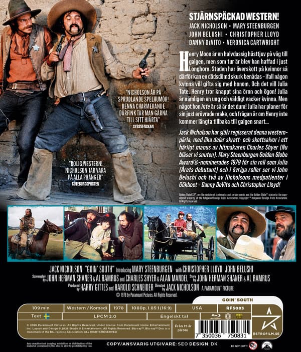 Häng inte här Henry Moon / Goin' South (Blu-ray)