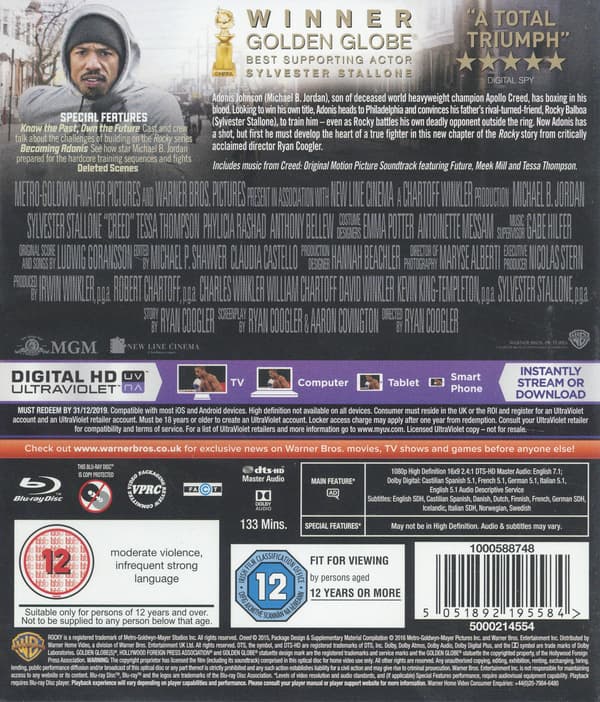 Creed: The Rocky Legacy (Blu-ray)