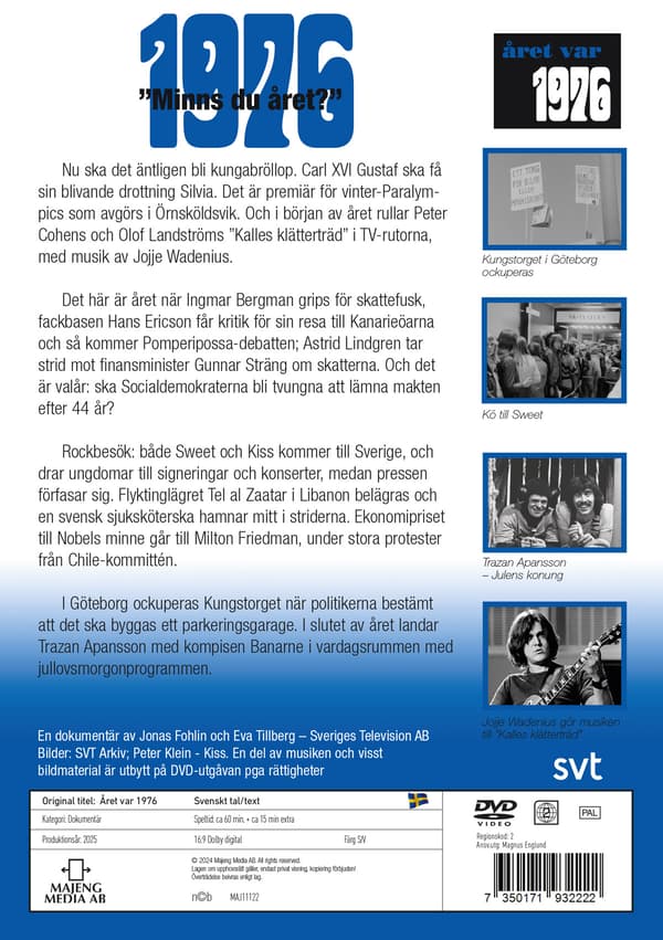 Året var 1976 (DVD)