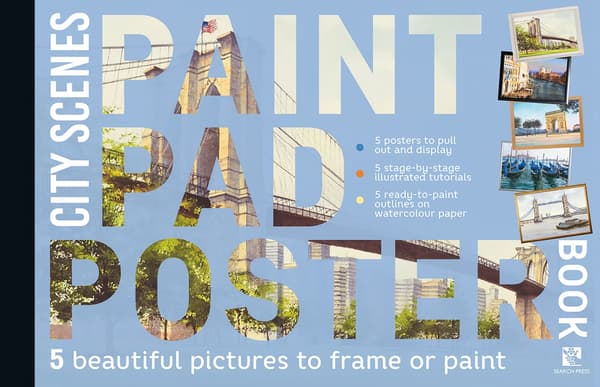 Paint Pad Poster Book- City Scenes (Bok / Häftad)