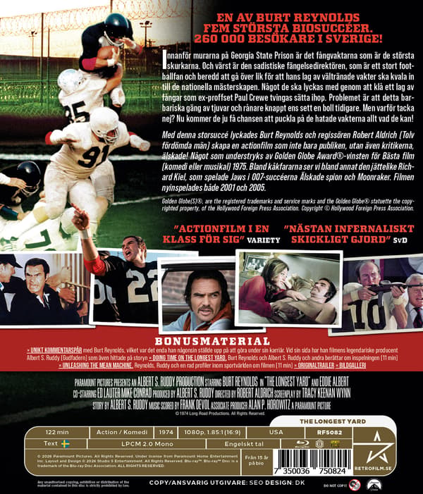 Benknäckargänget (1974) / The Longest Yard (Blu-ray)