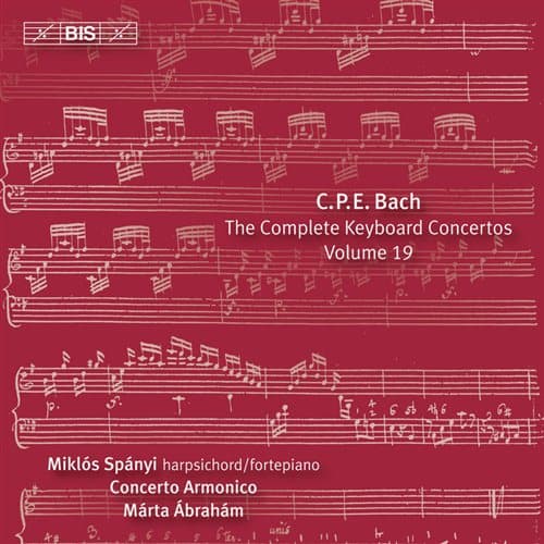 Bach C P E: Keyboardkoncerter bind 19 (CD)