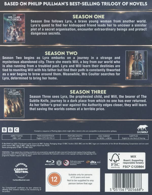 His Dark Materials: The Complete Collection (9 Blu-ray)