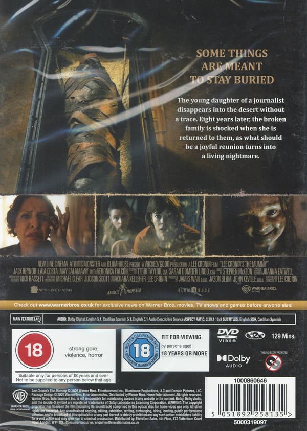 Lee Cronin's the Mummy (DVD)
