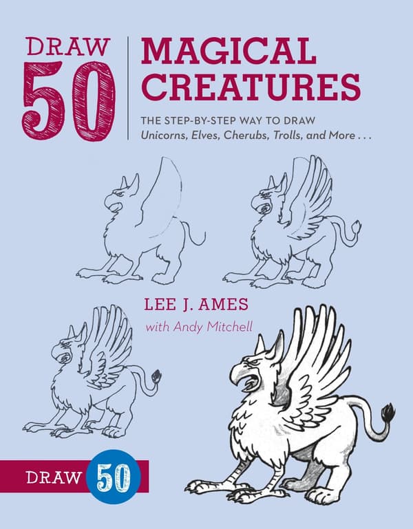 Piirrä 50 taikaolentoa (Kirja / Pokkari)