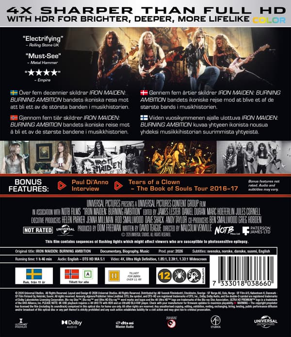 Iron Maiden: Burning ambition (4K UHD)