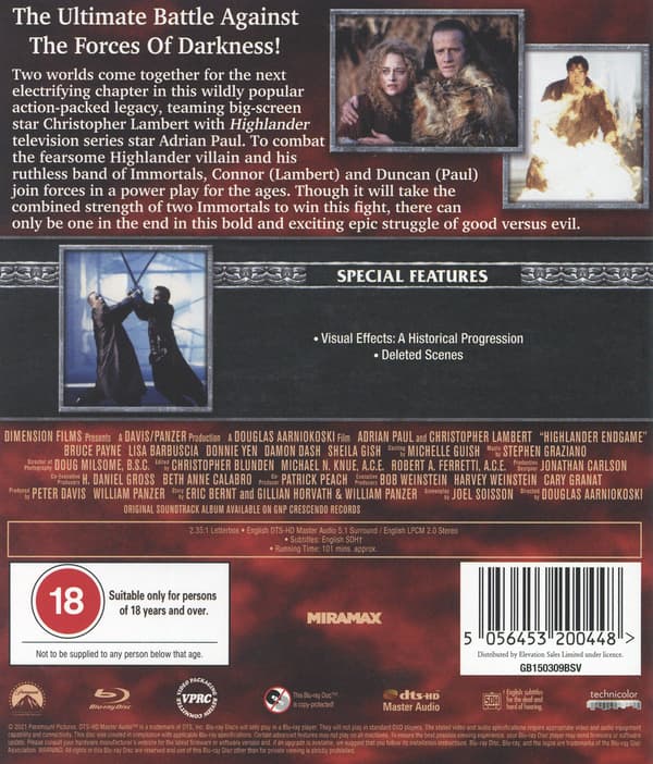 Highlander: Endgame (Blu-ray)