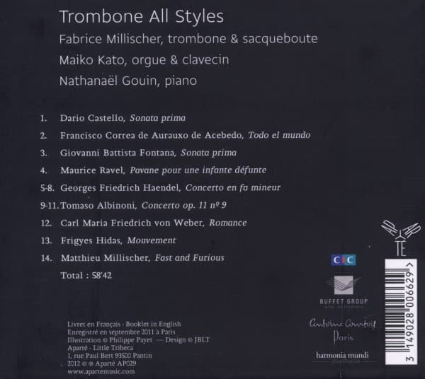 Fabrice Millischer: Trombone All Styles (CD)