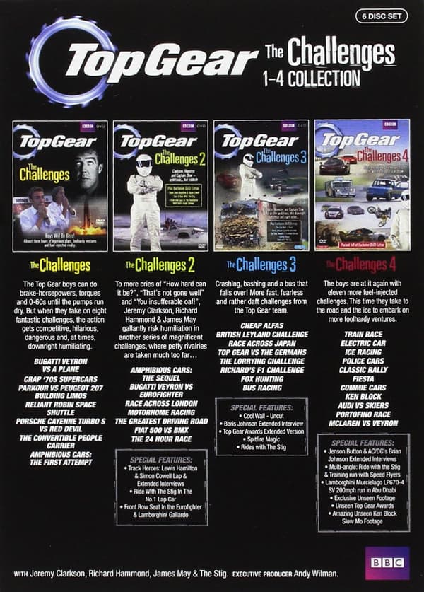 Top Gear: The Challenges - Volumes 1-4 (6 DVD)