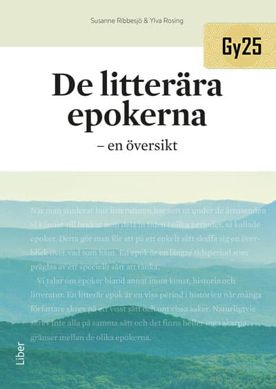 De Litterära Epokerna - En Översikt (Bok / Häftad)