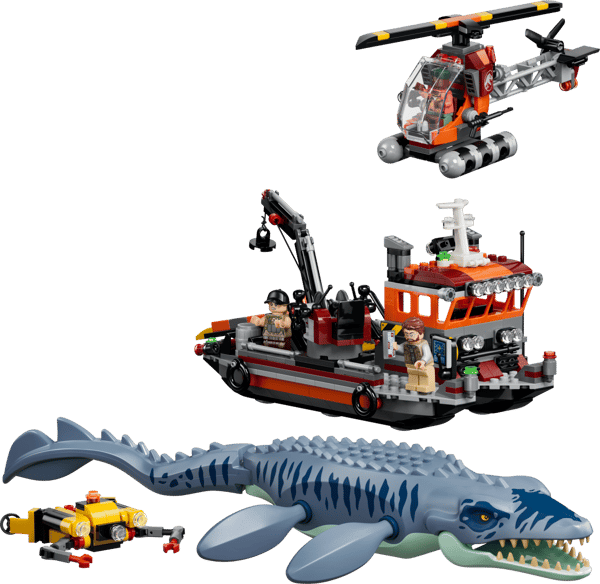 LEGO - Jurassic World - Mosasaurus Dinosaur Boat Attack