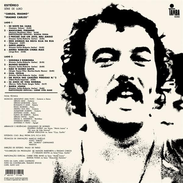 Erasmo Carlos: Carlos, Erasmo... (Vinyyli LP)