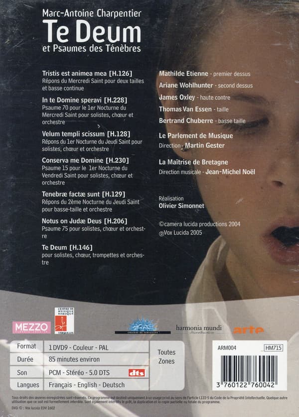 Charpentier Marc-Antoine: Te Deum (DVD)