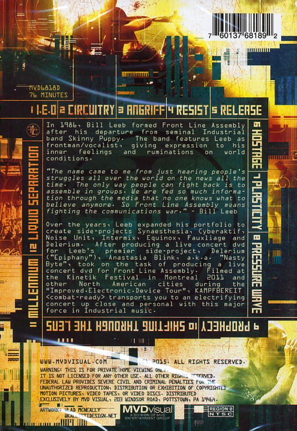 Front Line Assembly: Kampfbereit (Taisteluvalmis) (DVD)