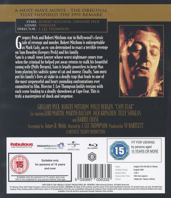 Cape Fear (1962) (Blu-ray)