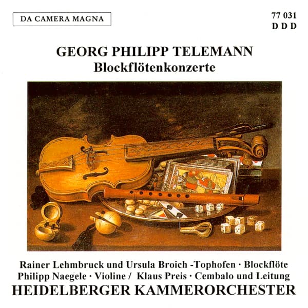 Telemann: Koncerter for blokfløjte (CD)