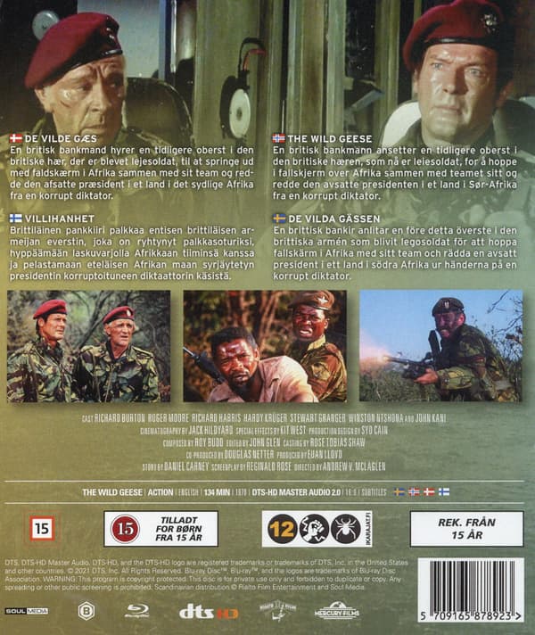 De vilde gæs / The Wild Geese (Blu-ray)