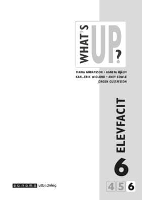 What's Up? 6 (4-6) Elevfacit (Bok / Häftad)