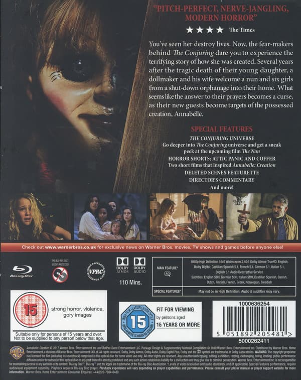 Annabelle 2: Creation (Blu-ray)