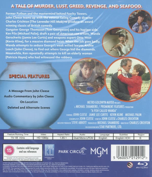Kala nimeltä Wanda / A Fish Called Wanda (Blu-ray)