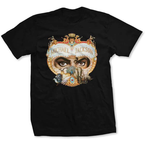 Michael Jackson: Unisex T-paita/Dangerous (Musta) (Medium)