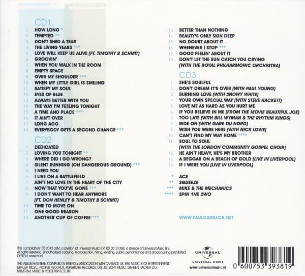 Carrack Paul: Collected 1974-2012 (3 CD)