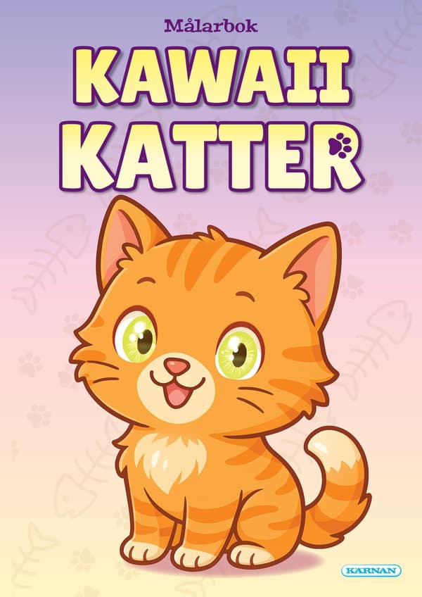 Målarbok Kawaii Katter (Bok / Häftad)
