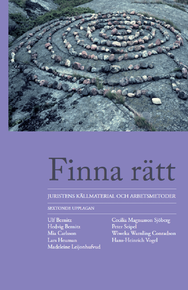 Finna Rätt - Juristens Källmaterial Och Arbetsmetoder (Bok / Inbunden)