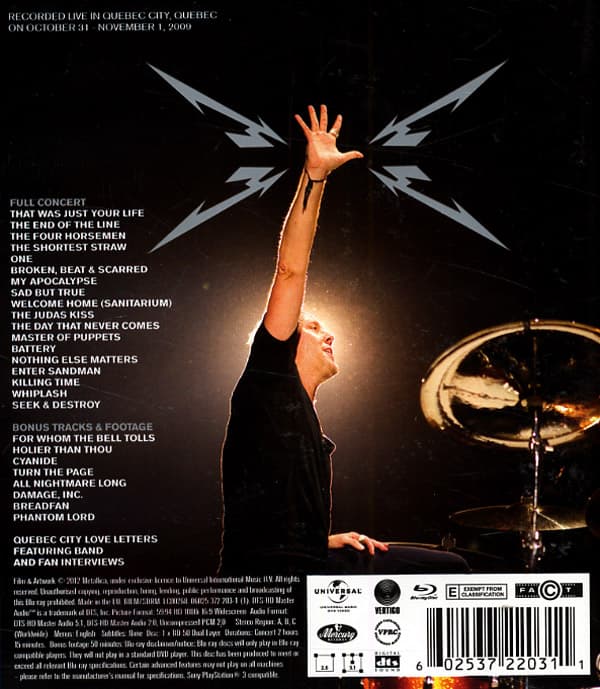 Metallica: Quebec magnetic - Live 2009 (Blu-ray)