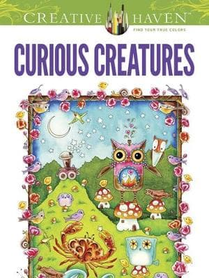 Creative Haven Curious Creatures -värityskirja (kirja / nidottu)