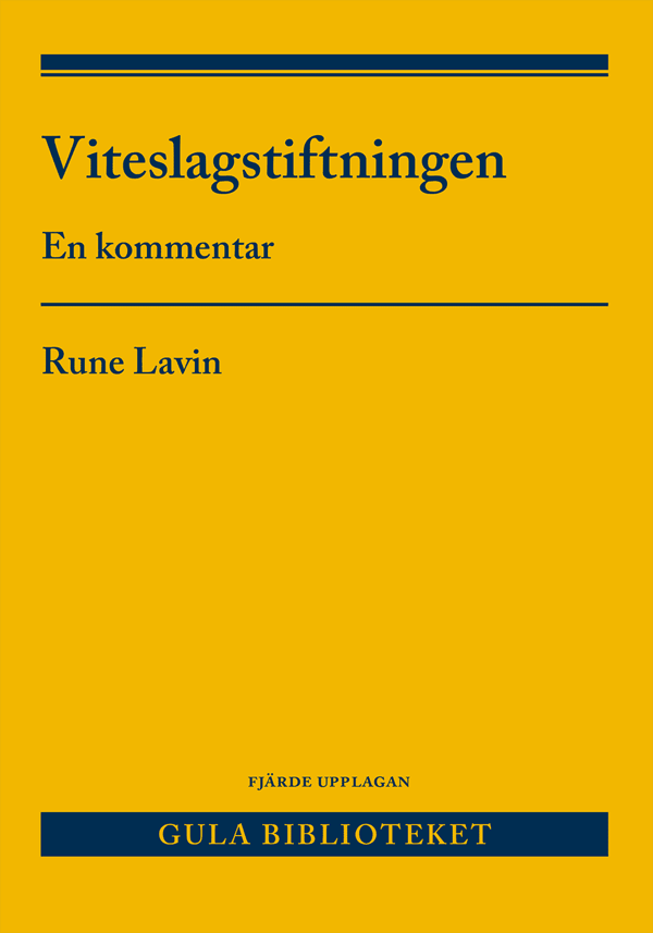 Viteslagstiftningen - En Kommentar (Bok / Häftad)