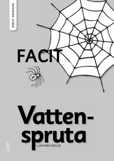 Läsförståelse Vattenspruta Facit (Bok / Häftad)