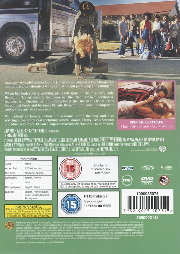 Pigen der gjorde tjeneste / Private Benjamin (DVD)