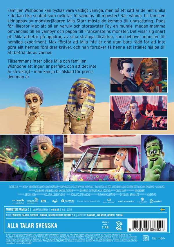 Monsterperhe 2 / Monster family 2 (DVD)