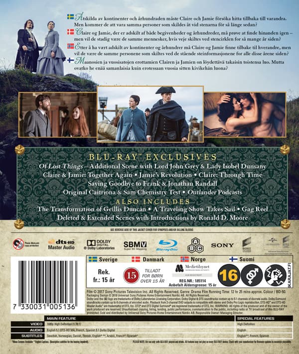 Outlander: Kausi 3 (4 Blu-ray)