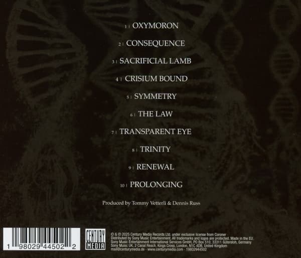 Coroner: Dissonance theory 2025 (CD)