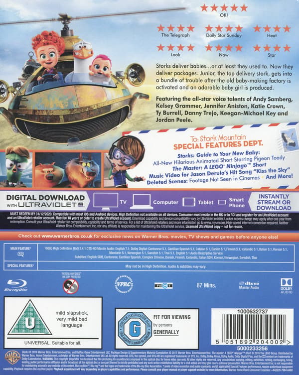 Haarapäät / Storks (Blu-ray)