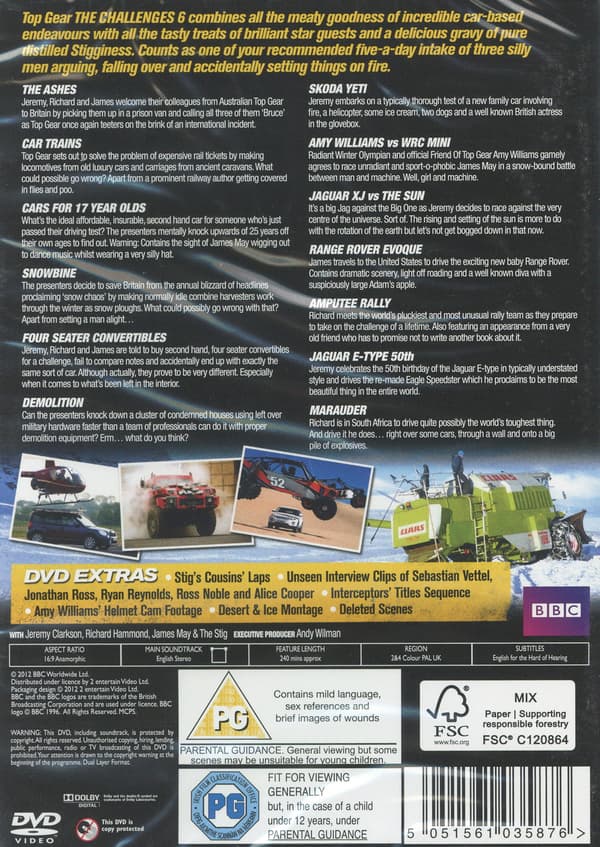 Top Gear: The Challenges - Volume 6 (2 DVD)