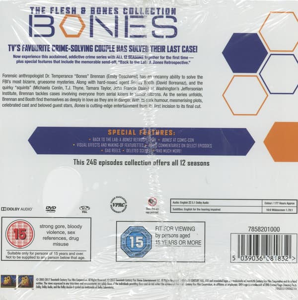Bones: Flesh & Bones - Koko sarja (66 DVD)