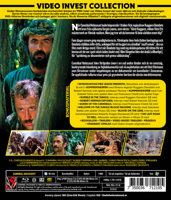 Cannibal Holocaust (Blu-ray / Restored Special Edition)