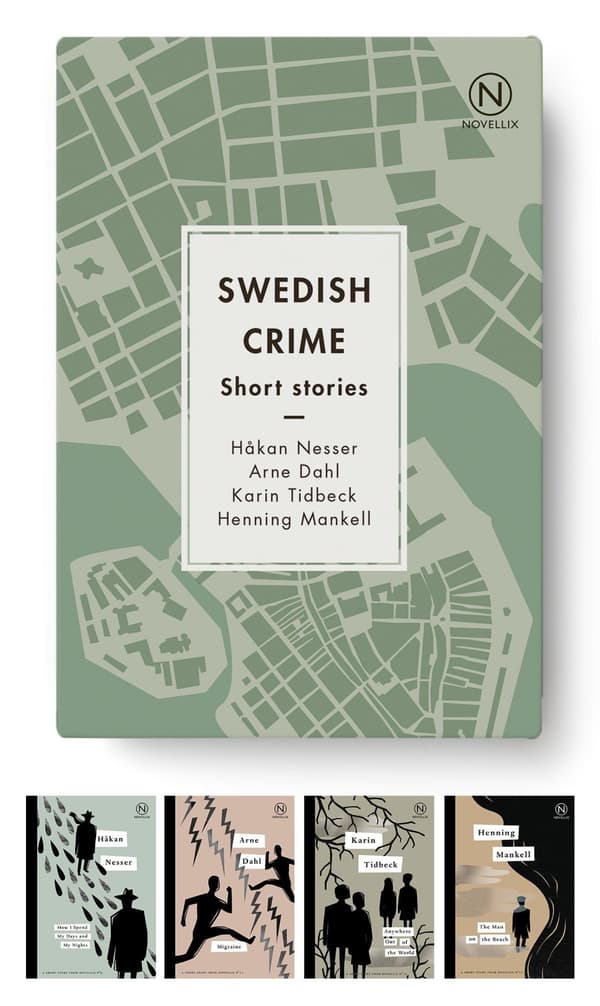 Box With Four Swedish Crime Stories (Bok / Presentask)