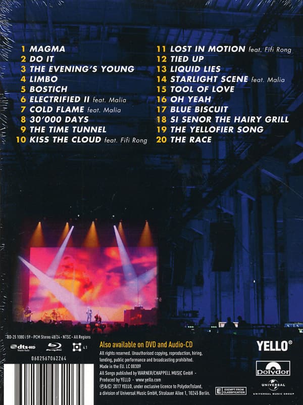 Yello: Live in Berlin 2016 (Blu-ray)