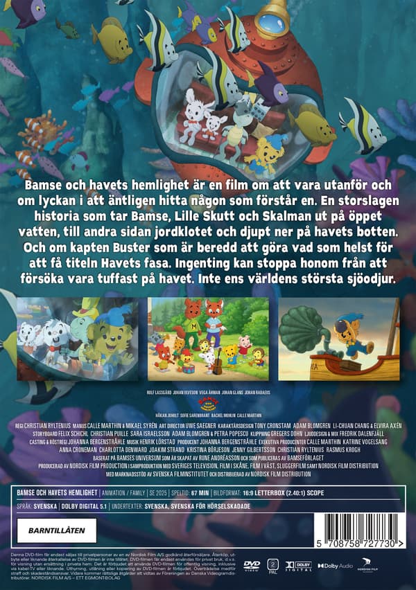Bamse och havets hemlighet (DVD)