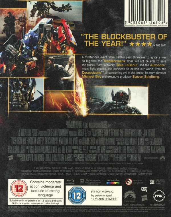 Transformers 3 / Kuun pimeä puoli (Blu-ray)